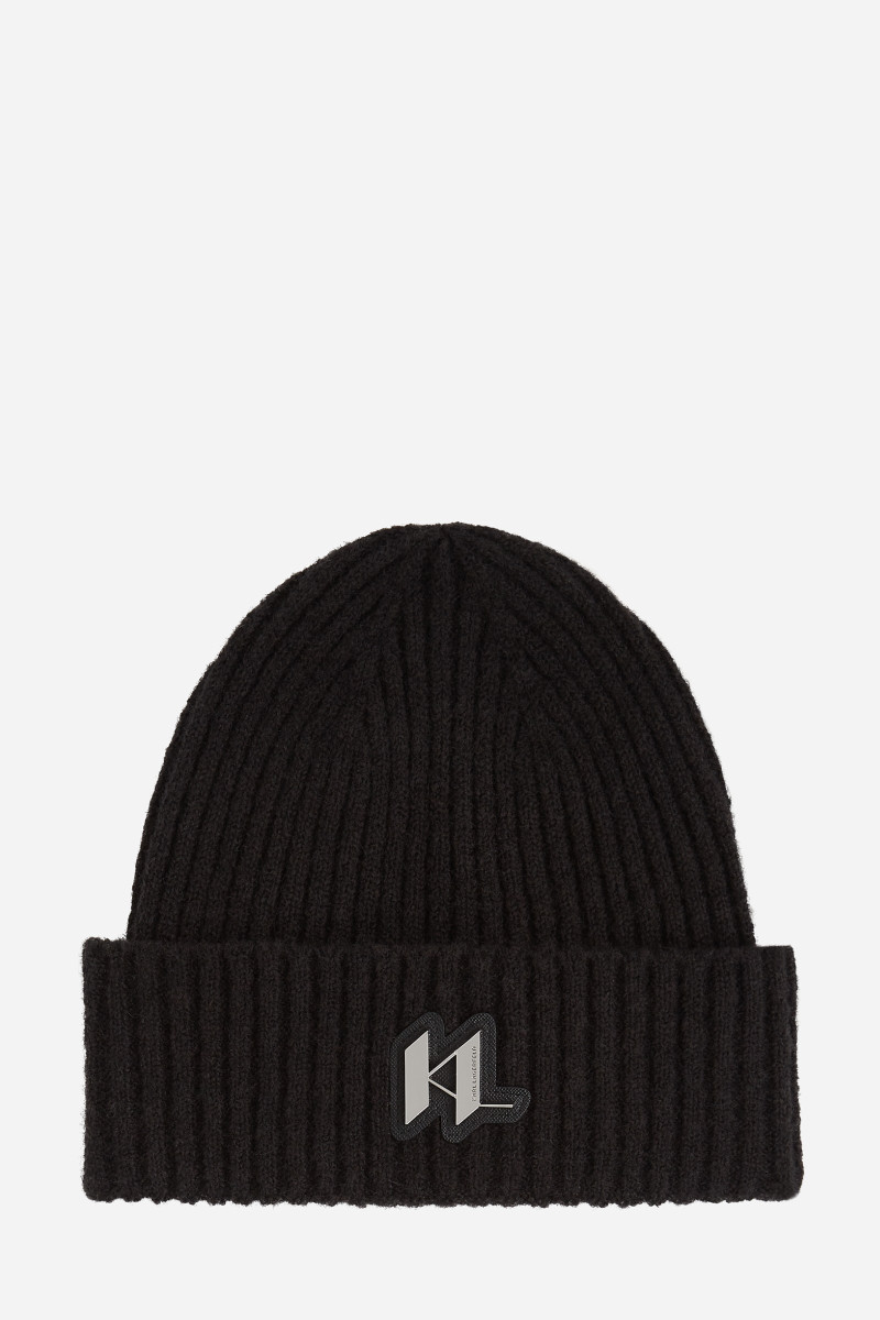 Sapka Karl Lagerfeld K/Monogram Knit Beanie Black