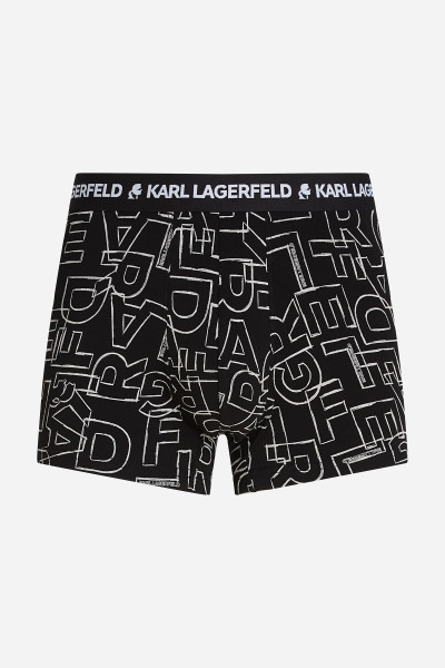 SPODNÁ BIELIZEŇ KARL LAGERFELD SPELL OUT LOGO AOP TRUNK - Fotografia č. 6
