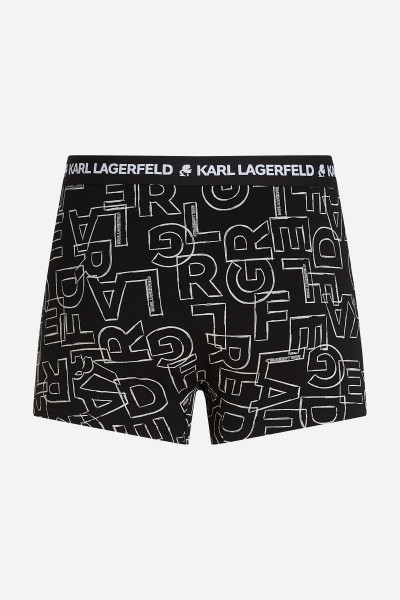 SPODNÁ BIELIZEŇ KARL LAGERFELD SPELL OUT LOGO AOP TRUNK - Fotografia č. 7