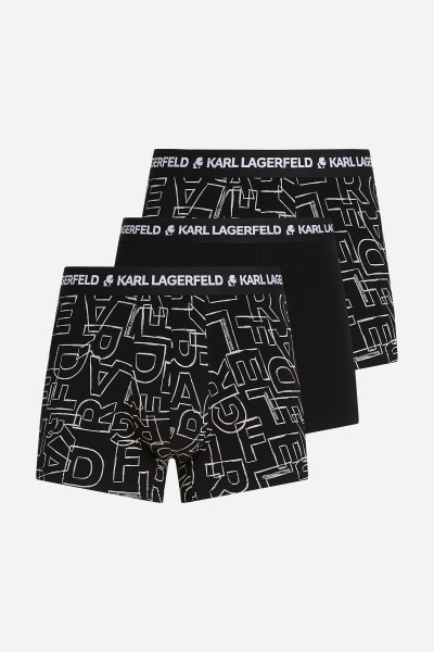 SPODNÁ BIELIZEŇ KARL LAGERFELD SPELL OUT LOGO AOP TRUNK - Fotografia č. 1