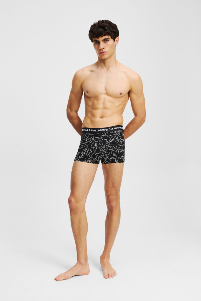 SPODNÁ BIELIZEŇ KARL LAGERFELD SPELL OUT LOGO AOP TRUNK - Fotografia č. 5