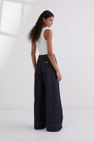 DŽÍNSY KARL LAGERFELD FASHION WIDE LEG DENIM - Fotografia č. 2
