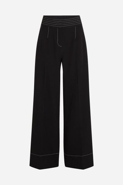 NADRÁG KARL LAGERFELD CONTRAST STITCH PANTS - Kép 5