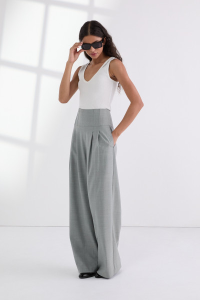 NOHAVICE KARL LAGERFELD FASHION TAILORED WIDE PANTS - Fotografia č. 1