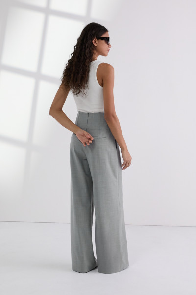 NOHAVICE KARL LAGERFELD FASHION TAILORED WIDE PANTS - Fotografia č. 2