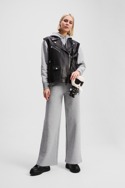 TEPLÁKY KARL LAGERFELD IKON WIDE LEG SWEATPANTS - Fotografie č. 2