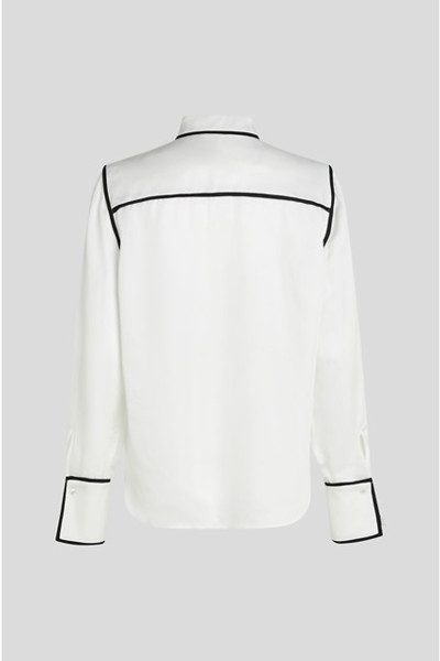BLÚZKA KARL LAGERFELD BW CONTRAST PIPING BLOUSE - Fotografia č. 2