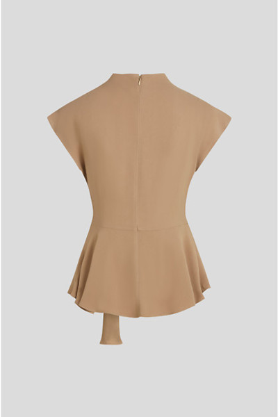HALENKA KARL LAGERFELD FLUID SHORT SLEEVE KNOT BLOUSE - Fotografie č. 2