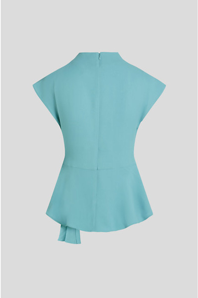 HALENKA KARL LAGERFELD FLUID SHORT SLEEVE KNOT BLOUSE - Fotografie č. 2