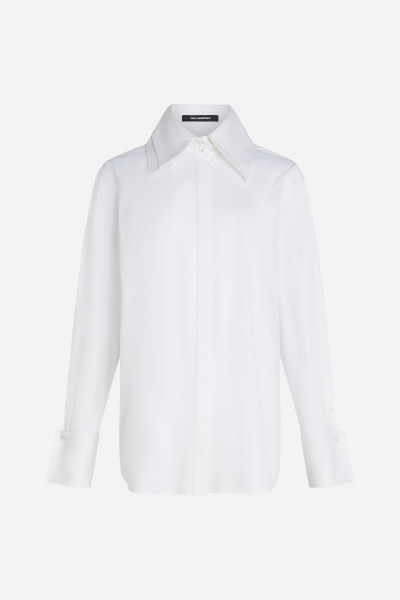KOŠEĽA KARL LAGERFELD DOUBLE COLLAR POPLIN SHIRT - Fotografia č. 5