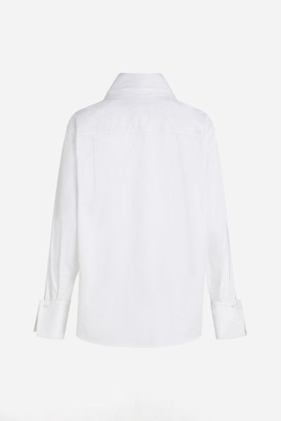 KOŠEĽA KARL LAGERFELD DOUBLE COLLAR POPLIN SHIRT - Fotografia č. 6