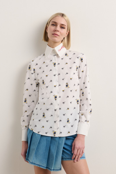 HALENKA KARL LAGERFELD KL X DISNEY AOP BLOUSE - Fotografie č. 1