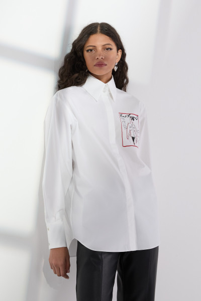 KOŠILE KARL LAGERFELD KARL SERIES POPLIN SHIRT - Fotografie č. 1