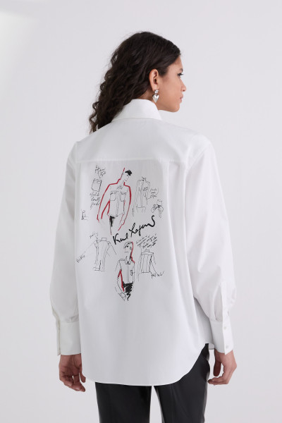 KOŠILE KARL LAGERFELD KARL SERIES POPLIN SHIRT - Fotografie č. 2