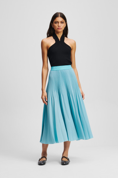 SUKNĚ KARL LAGERFELD COMMERCIAL PLEATED SKIRT - Fotografie č. 1