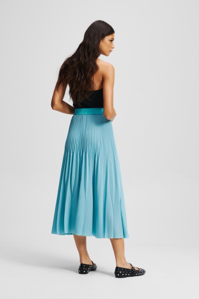 SUKNĚ KARL LAGERFELD COMMERCIAL PLEATED SKIRT - Fotografie č. 3