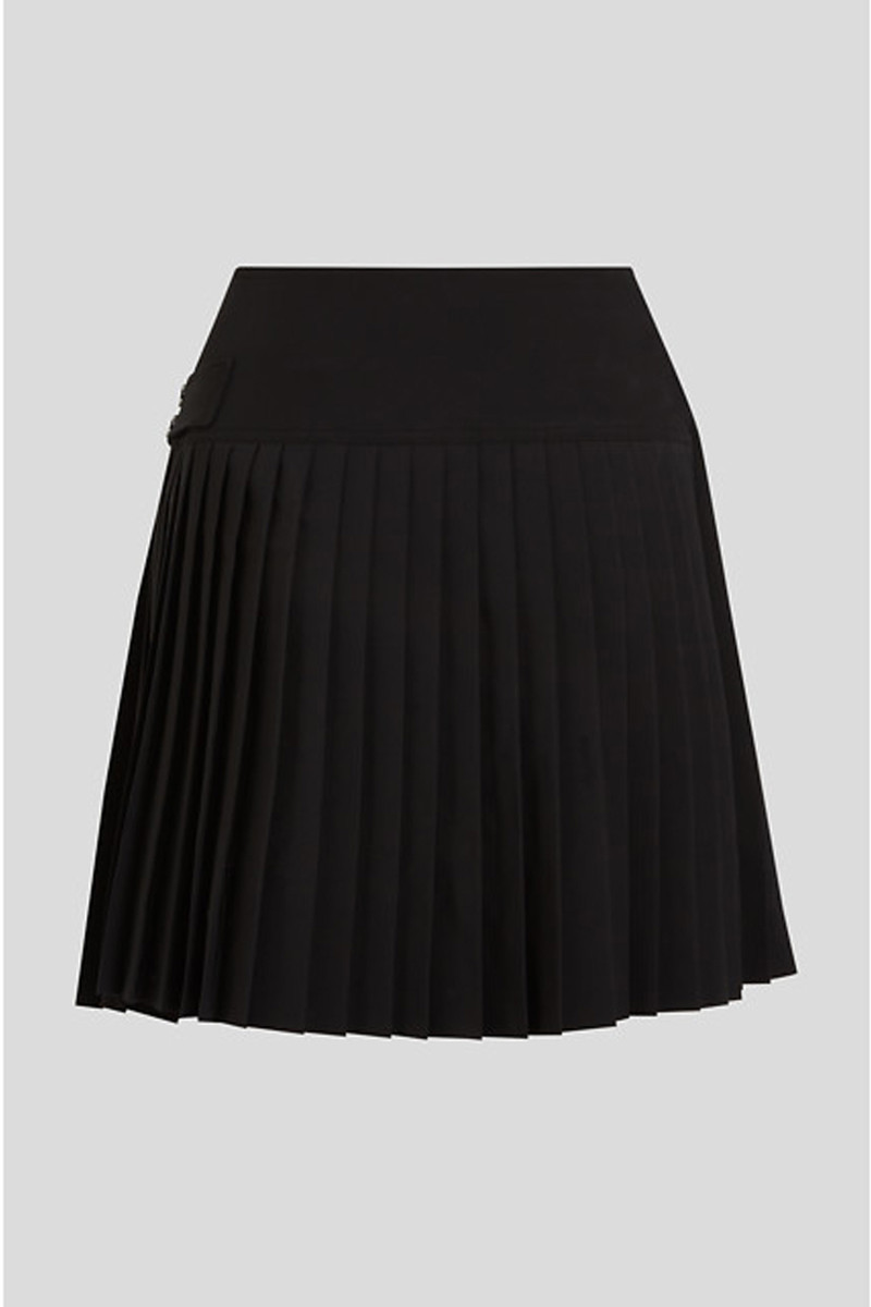 Sukňa Karl Lagerfeld Layered Pleated Skirt Black