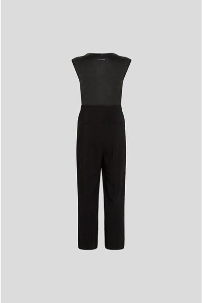 OVERÁL KARL LAGERFELD FAUX LEATHER ZIP JUMPSUIT - Kép 2