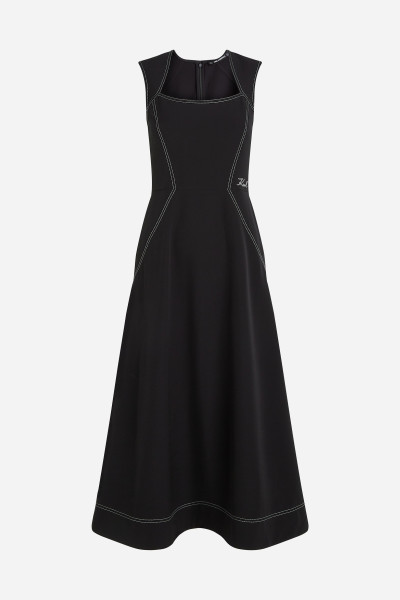 ŠATY KARL LAGERFELD CONTRAST STITCH DRESS - Fotografie č. 5