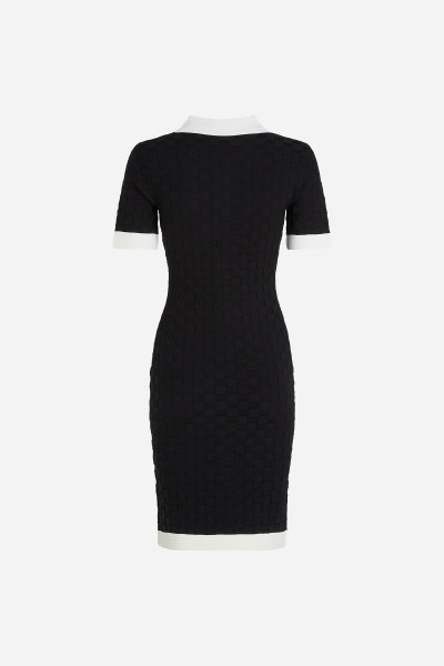RUHA KARL LAGERFELD POLO CONTRAST KNIT DRESS - Kép 6