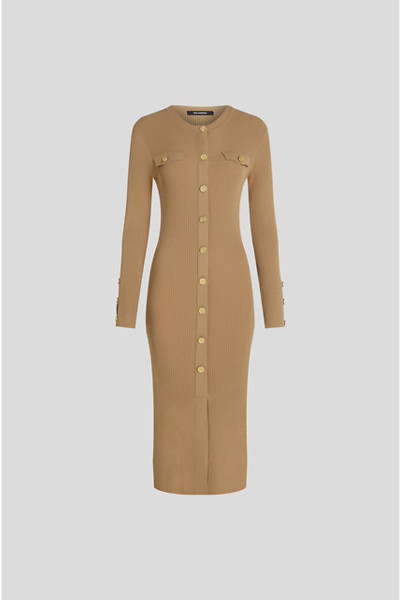 ŠATY KARL LAGERFELD ELEGANT LSLV KNIT DRESS - Fotografie č. 1