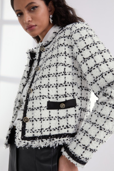 BLEJZR KARL LAGERFELD BOUCLE JACKET - Fotografie č. 4