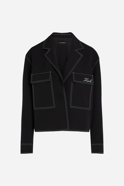 BLEJZR KARL LAGERFELD CONTRAST STITCH JACKET - Fotografie č. 5