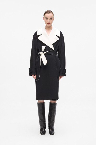 KABÁT KARL LAGERFELD SOFT WOOL COAT - Fotografia č. 1