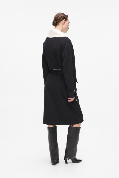 KABÁT KARL LAGERFELD SOFT WOOL COAT - Fotografia č. 3