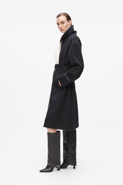 KABÁT KARL LAGERFELD SOFT WOOL COAT - Fotografia č. 2