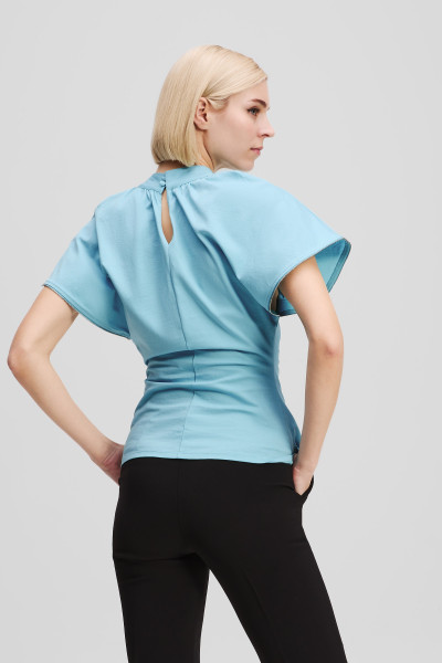PÓLÓ KARL LAGERFELD ZIP SLEEVE T-SHIRT - Kép 2