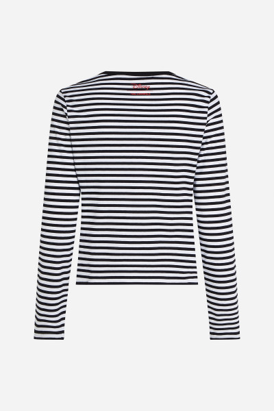 PÓLÓ KARL LAGERFELD KL X DISNEY STRIPE LSLV T-SHIRT - Kép 7