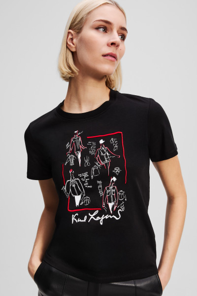 PÓLÓ KARL LAGERFELD KARL SERIES T-SHIRT - Kép 3