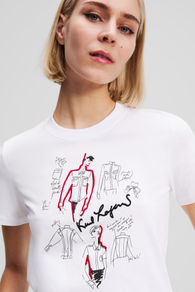 PÓLÓ KARL LAGERFELD KARL SERIES T-SHIRT - Kép 4