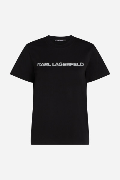PÓLÓ KARL LAGERFELD ELONGATED LOGO T-SHIRT - Kép 5