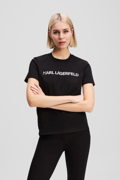 PÓLÓ KARL LAGERFELD ELONGATED LOGO T-SHIRT - Kép 1