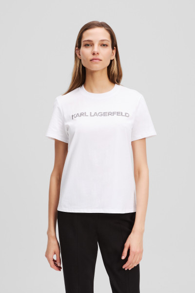 PÓLÓ KARL LAGERFELD ELONGATED LOGO T-SHIRT - Kép 1