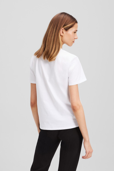 PÓLÓ KARL LAGERFELD ELONGATED LOGO T-SHIRT - Kép 2