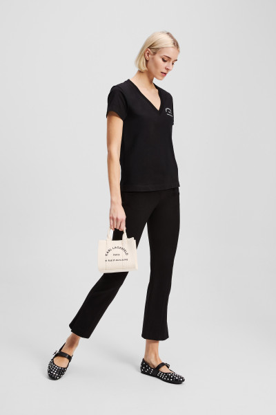 TRIČKO KARL LAGERFELD RSG V-NECK T-SHIRT - Fotografie č. 4