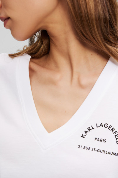 TRIČKO KARL LAGERFELD RSG V-NECK T-SHIRT - Fotografie č. 3