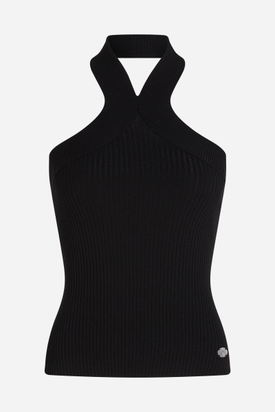 PULÓVER KARL LAGERFELD HALTERNECK KNIT TANK - Kép 5