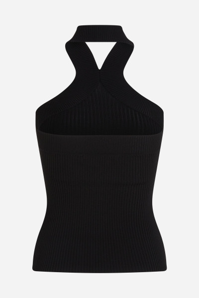 PULÓVER KARL LAGERFELD HALTERNECK KNIT TANK - Kép 6