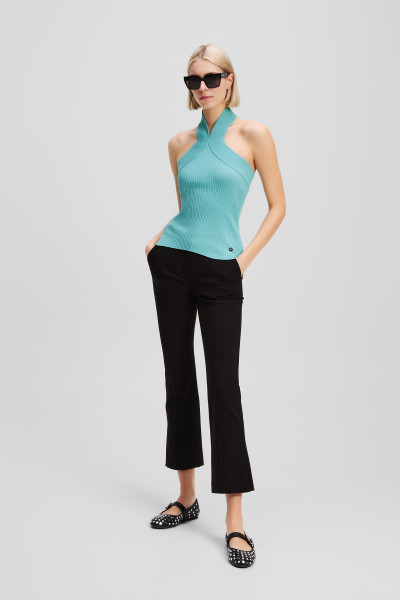 PULÓVER KARL LAGERFELD HALTERNECK KNIT TANK - Kép 4