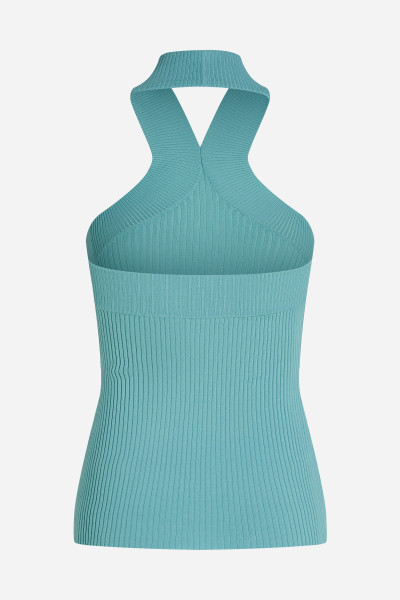 PULÓVER KARL LAGERFELD HALTERNECK KNIT TANK - Kép 6