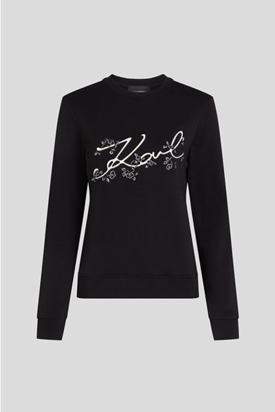 MELEGÍTŐ FELSŐ KARL LAGERFELD KARL ORCHID LOGO SWEATSHIRT - Kép 1