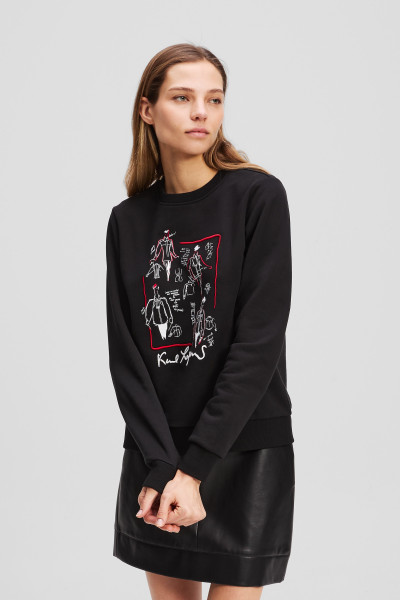 MELEGÍTŐ FELSŐ KARL LAGERFELD KARL SERIES SWEATSHIRT - Kép 1