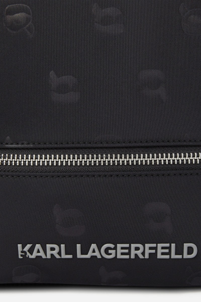 BATOH KARL LAGERFELD IKON NYLON AOP SM BACKPACK - Fotografie č. 4