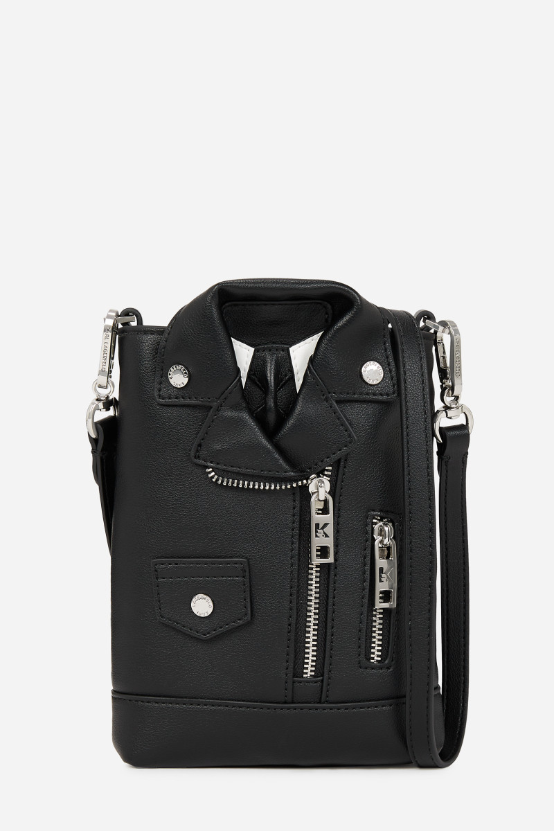 Levně Crossbody karl lagerfeld ikon crossbody biker jacket black