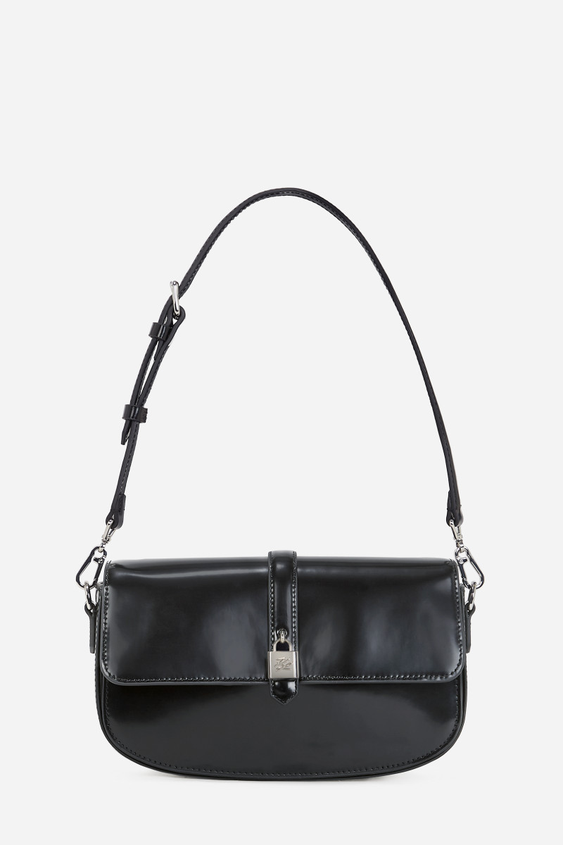 Levně Kabelka karl lagerfeld k/autograph padlock sb spzlt black