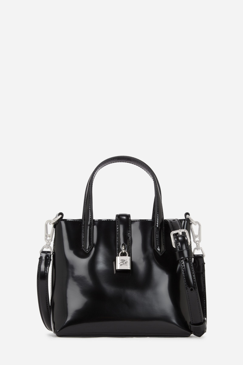 Levně Kabelka karl lagerfeld k/autograph padlock mn t spzlt black